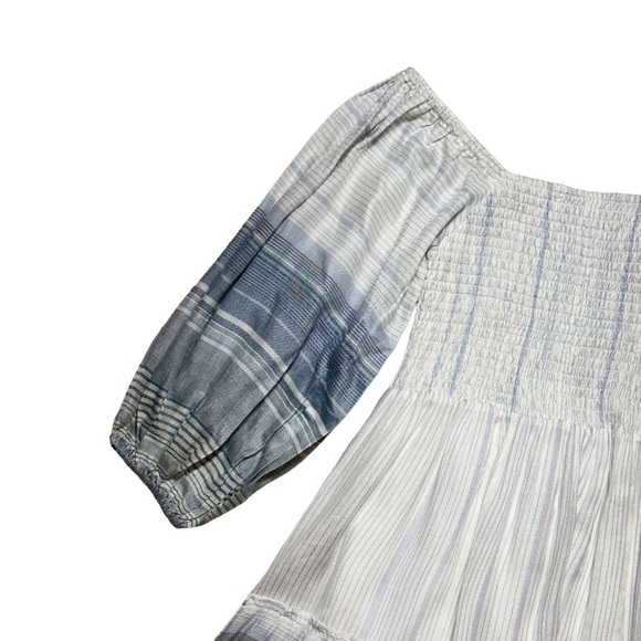 Jens Pirate Booty x Free People Coastline Striped Smocked Mini Dress US S - Picture 10 of 12